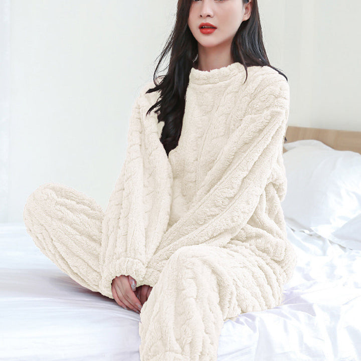 Kathryn - Bequemer, weicher Fleece-Pyjama für Damen