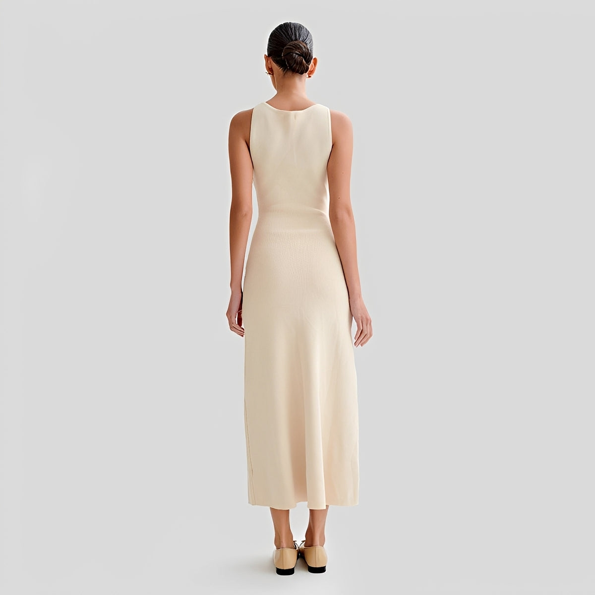 Jessica - Damen-Midikleid in schicker Länge mit Knopfleiste