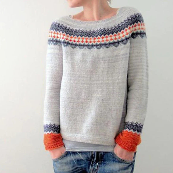 Emma - Bequemer Retro-Pullover Frauenmode