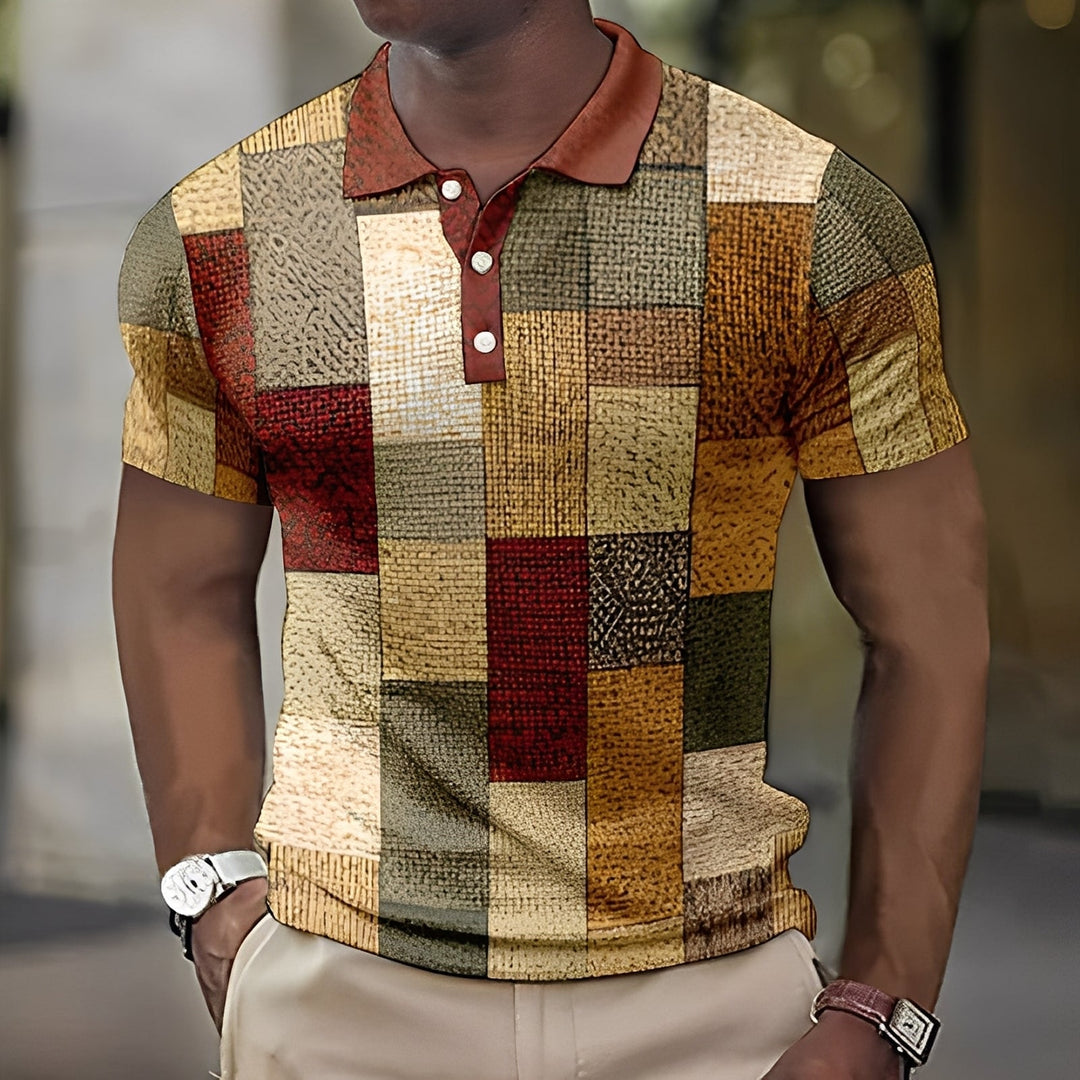 Reginald - Stilvolles buntes Poloshirt für Herren