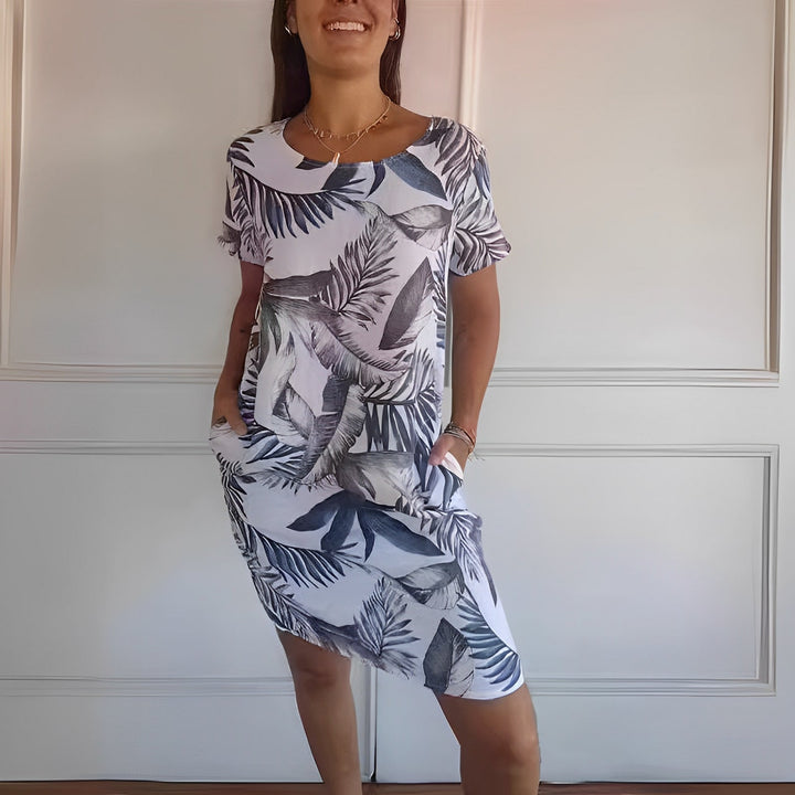Jocelyn - Bequemes, lockeres Damenkleid mit Muster