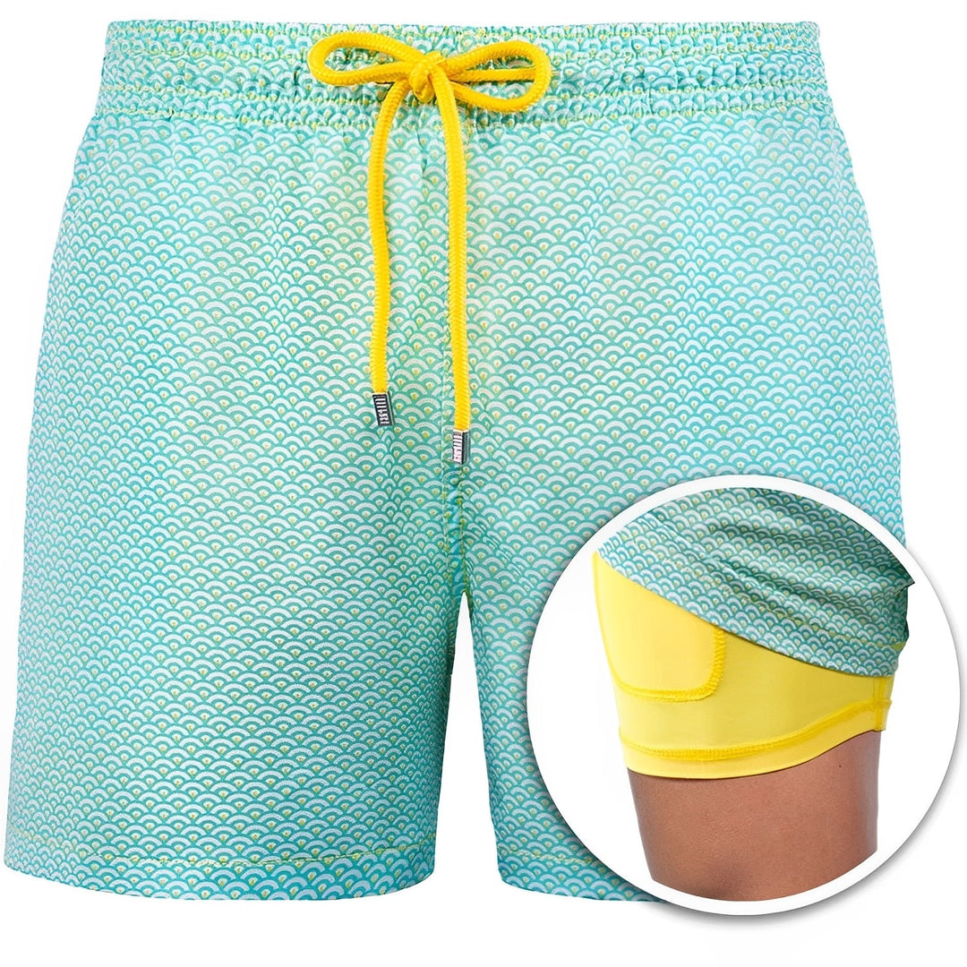 Edric - Stylische Herren-Badeshorts mit Muster