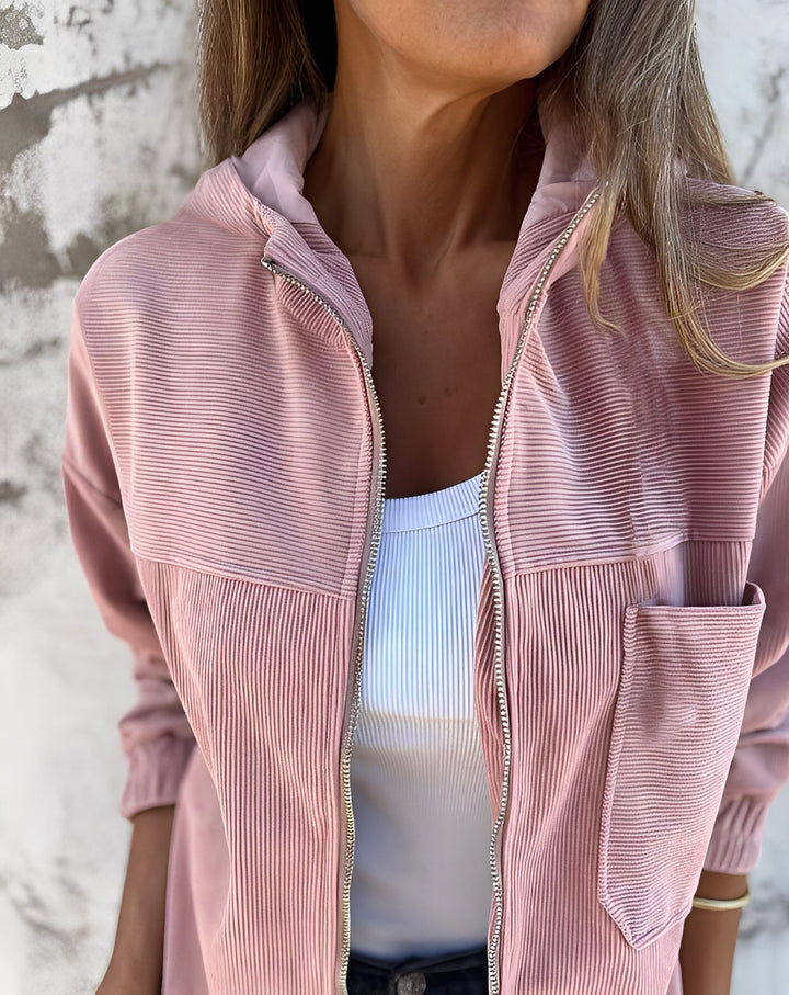 Gillian - Bequeme Cordjacke mit Kapuze für Frauen