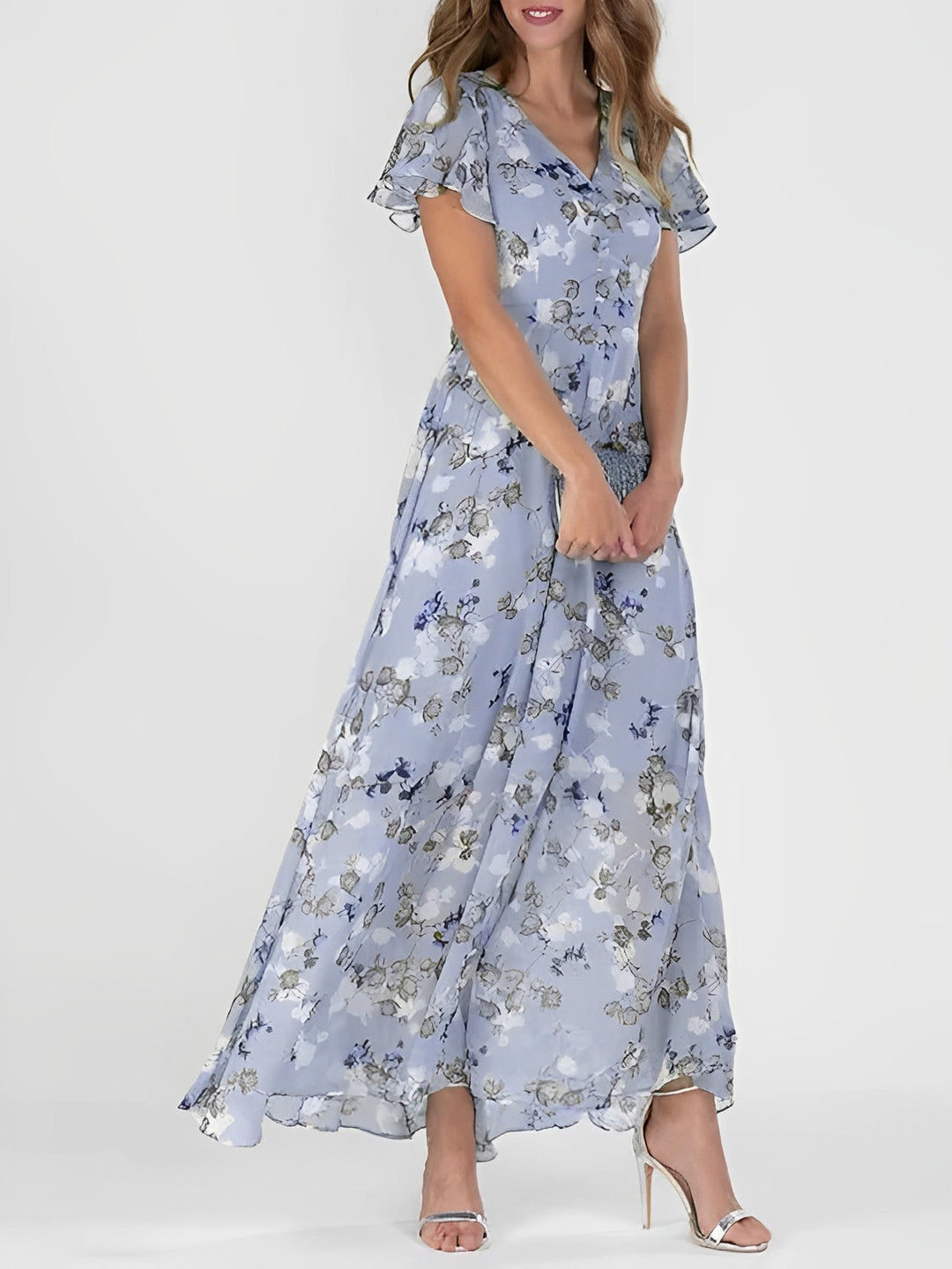 Giselle - Schickes Midikleid mit Blumenmuster für Damen