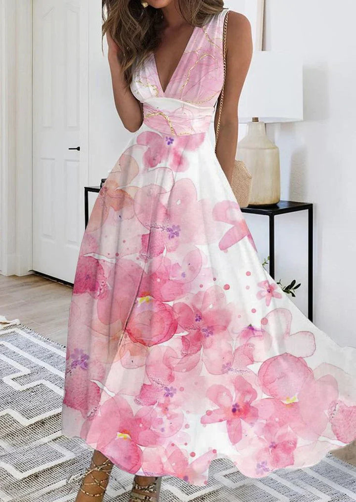 Xyrelle – Luftiges und Feminines Maxikleid mit Blumenmuster
