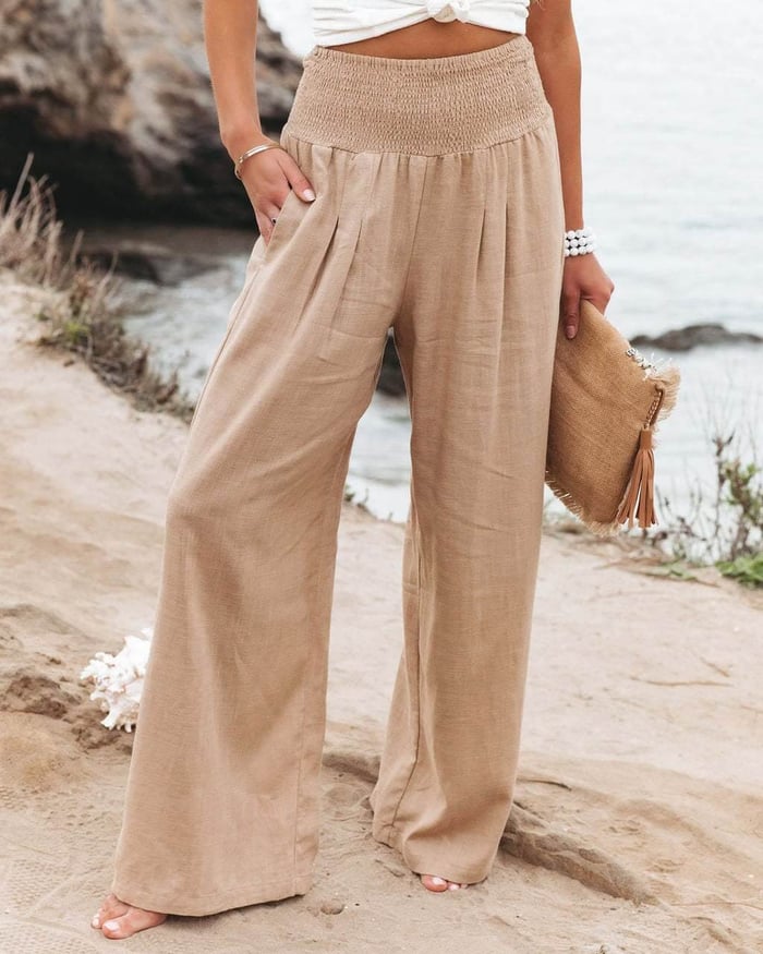 Quinley - Leinen Stretch-Hose