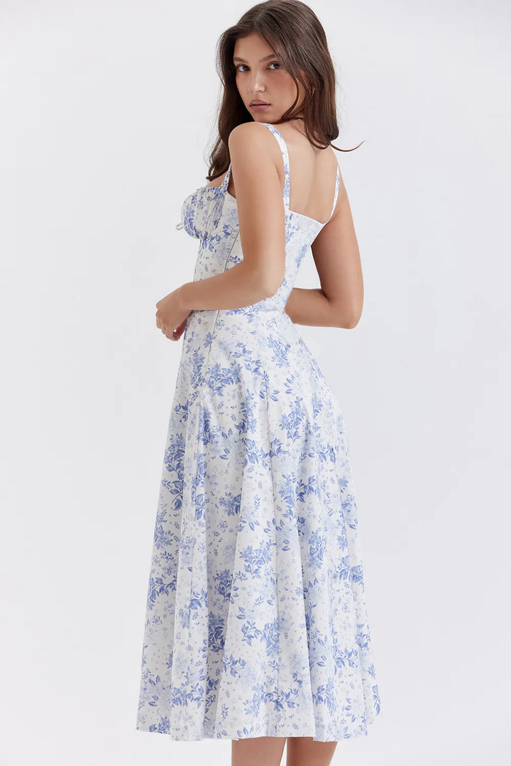 Chelsy – Bustier-Sommerkleid mit Blumenmuster