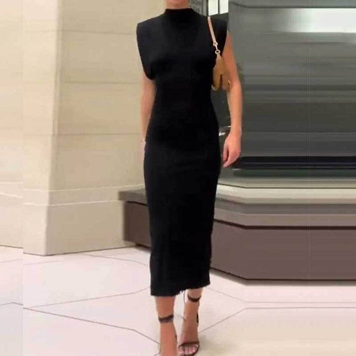 Krislyn - Das Einfache Einfarbige Kleid