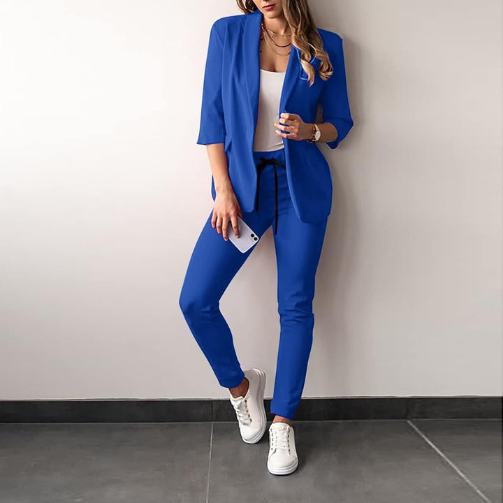 Farrah - Elegantes und Müheloses Blazer- und Hosen-Set