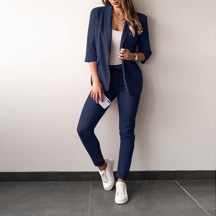 Farrah - Elegantes und Müheloses Blazer- und Hosen-Set