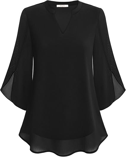 Brianna – Bluse mit Schlitzärmeln und elegantem Schwung