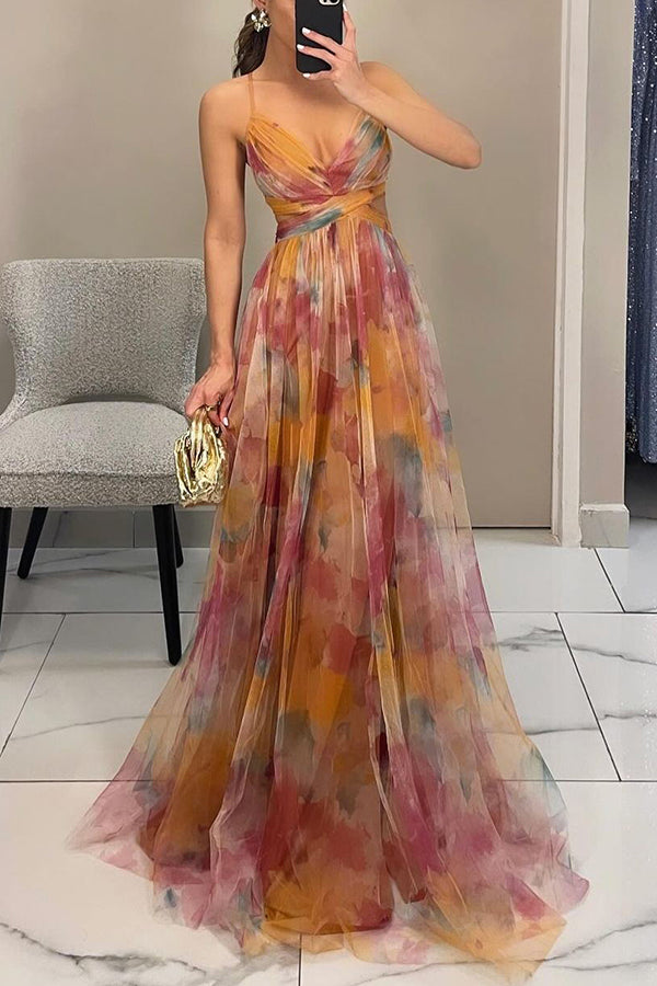 Aira – Raffiniertes Langarmkleid mit Bindebändern