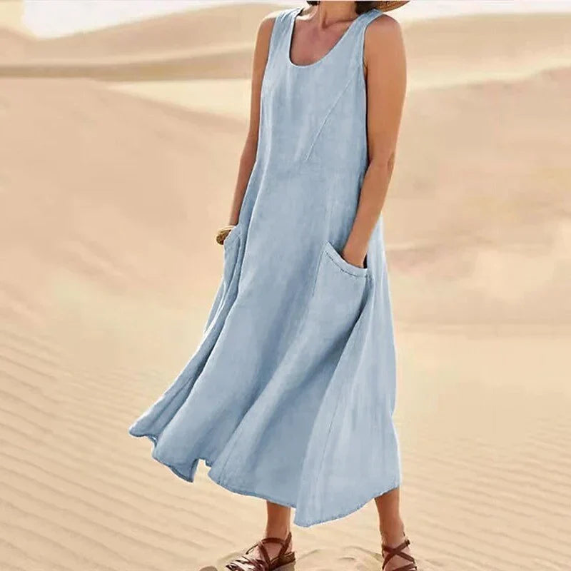 Andie – Zeitloses Leinenkleid für die Frühlingstage