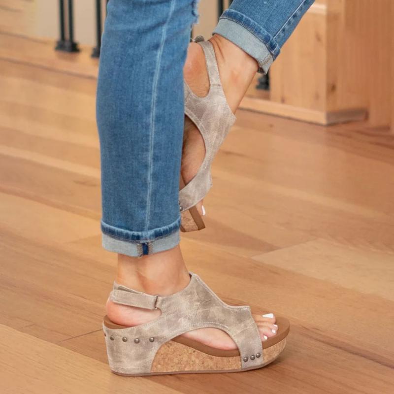 Auria - Orthopädische Ledersandalen für Damen mit zusätzlicher Unterstützung