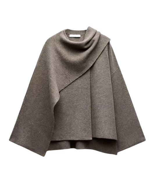 Levke - Damen Viral Cape Mantel