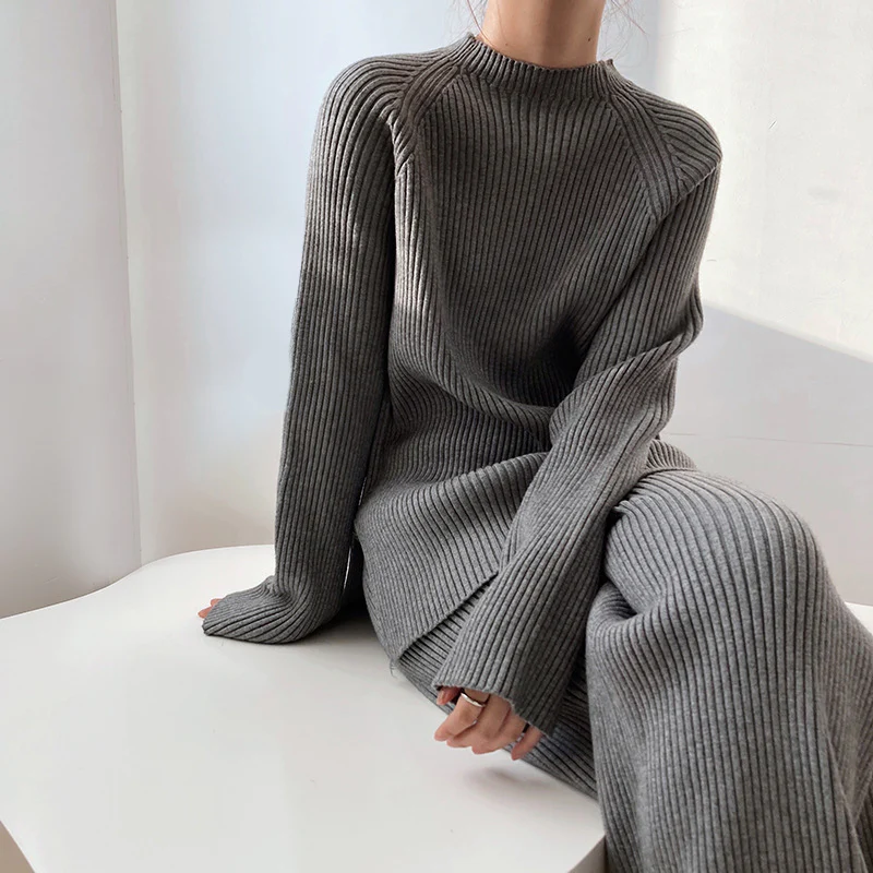 Winona - Gemütliches, locker gestricktes Outfit-Set für Damen
