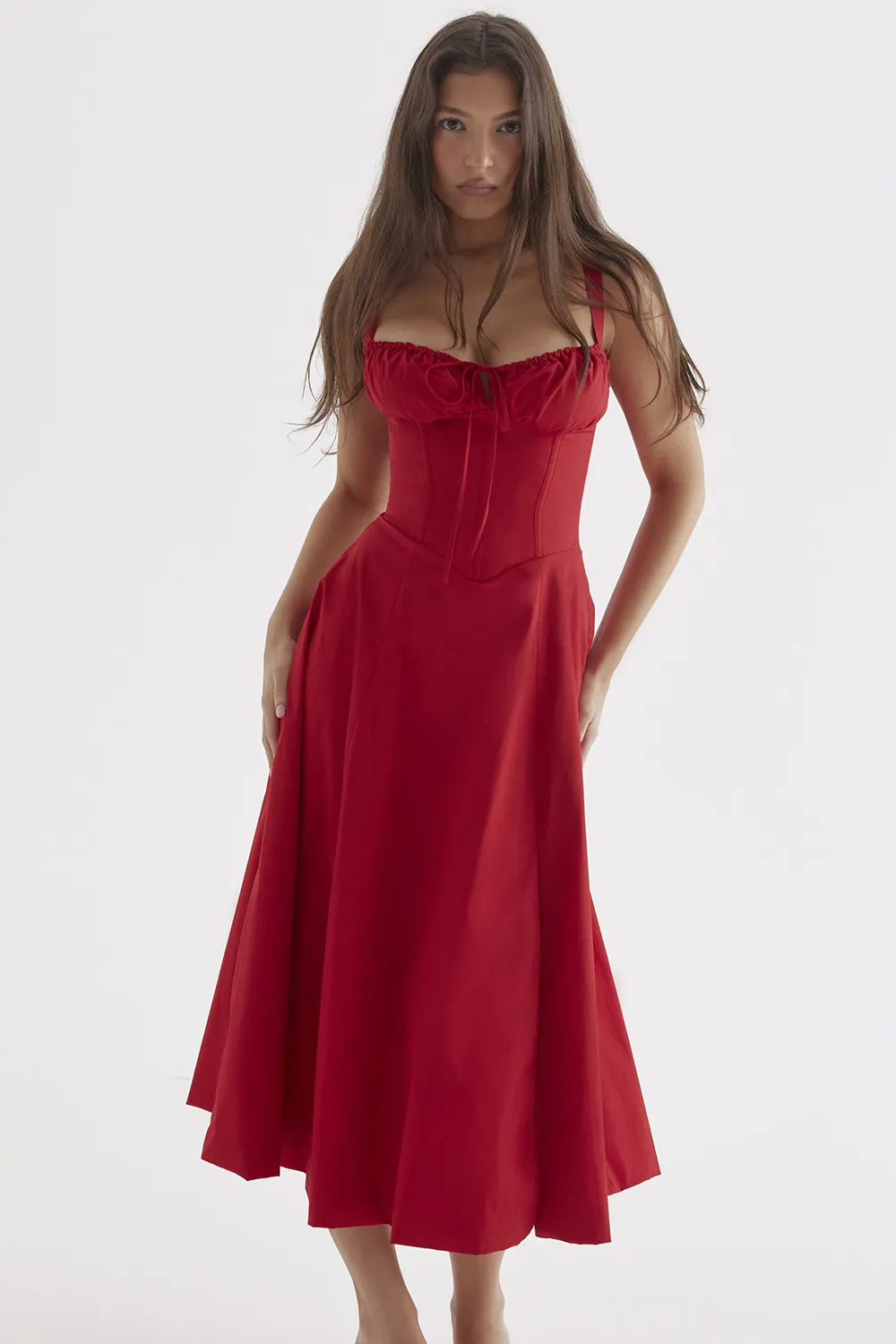 Chelsy – Bustier-Sommerkleid mit Blumenmuster