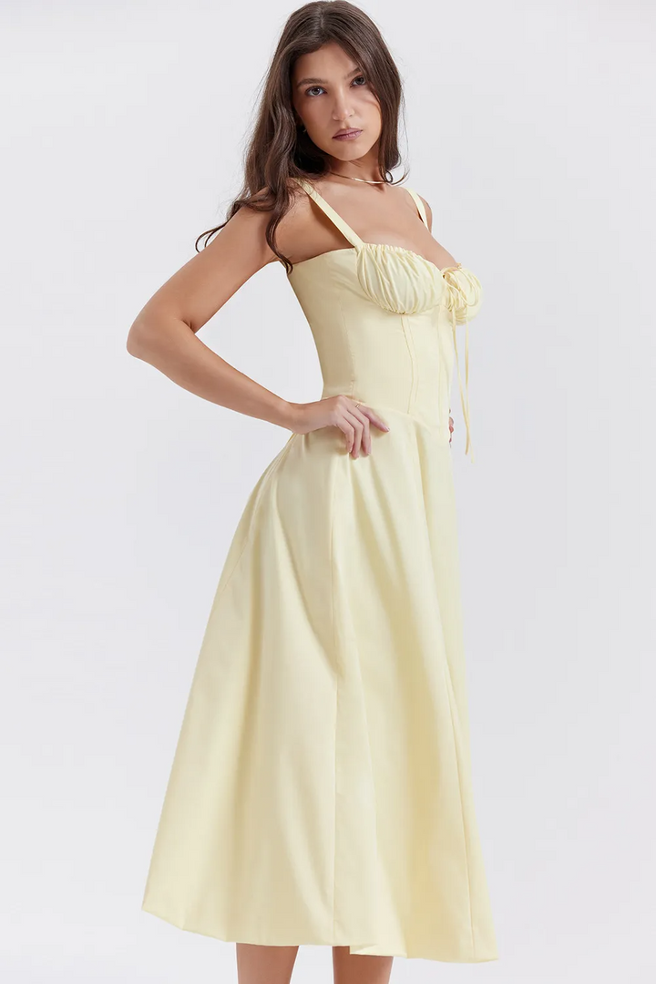 Chelsy – Bustier-Sommerkleid mit Blumenmuster