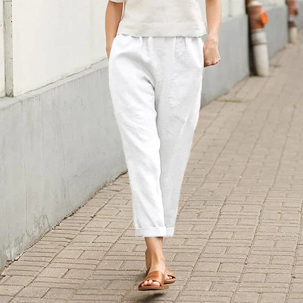 Ember - Weite Hosen aus Leinen und Baumwolle