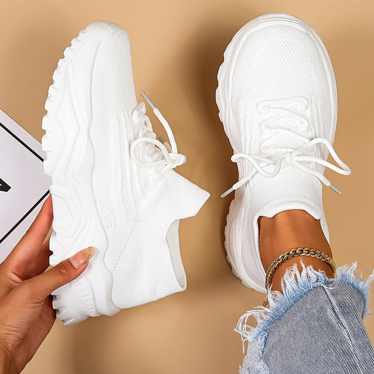 Lucie - Komfortable Flyknit-Socken-Schuhe für Damen