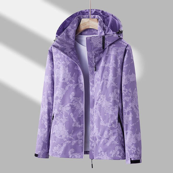 Palmer - Unisex Windjacke mit Kapuze und Muster