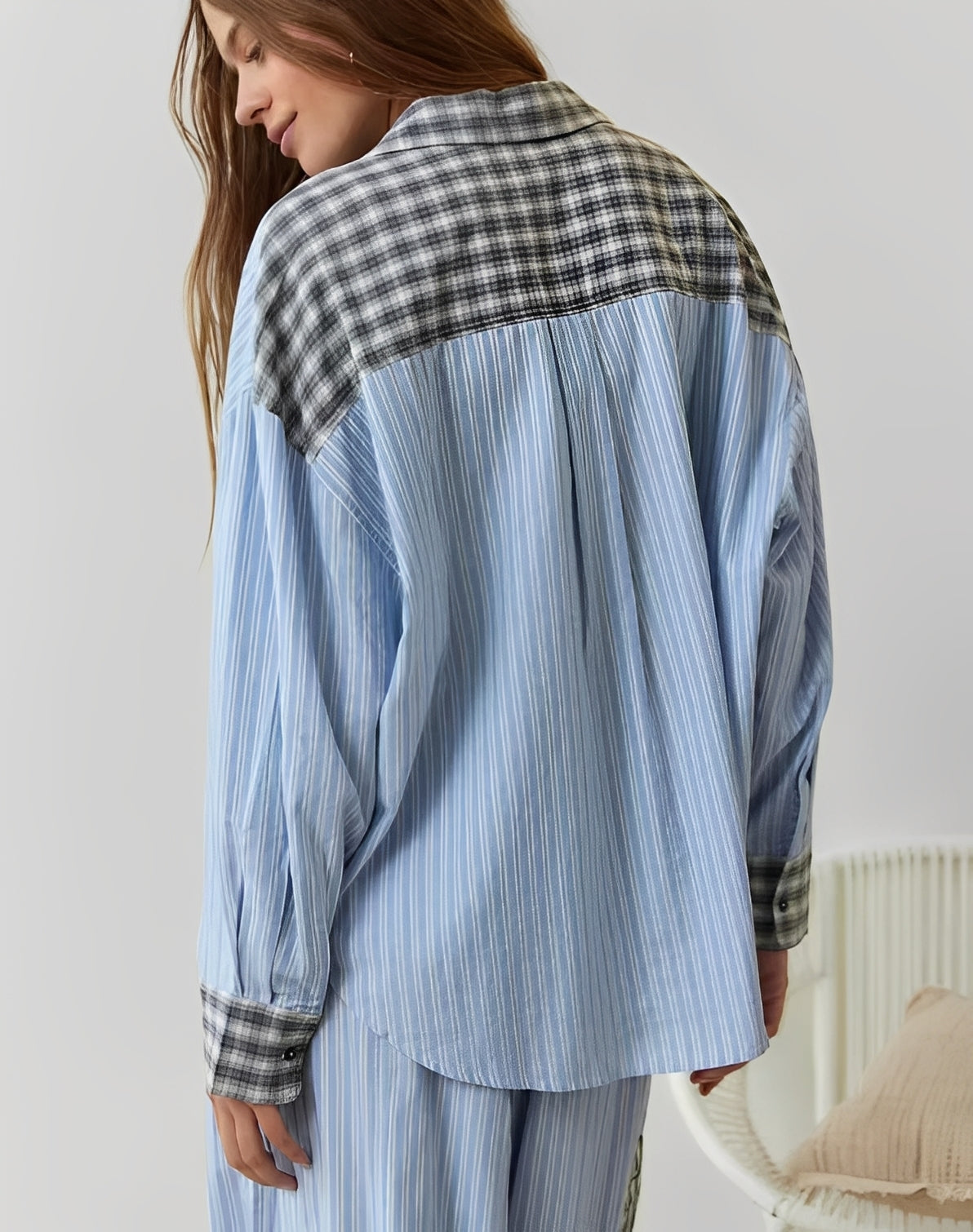 Sabrina - Bequemes, locker geschnittenes Damen-Pyjama-Set