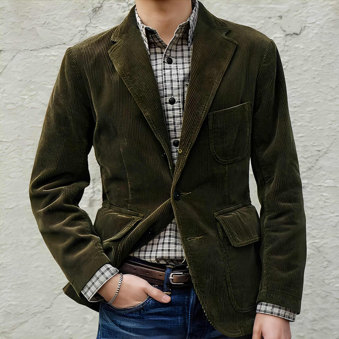 Dalton - Bequeme Wolljacke mit Taschen für Männer