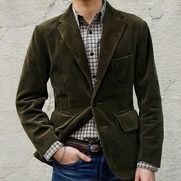 Dalton - Bequeme Wolljacke mit Taschen für Männer