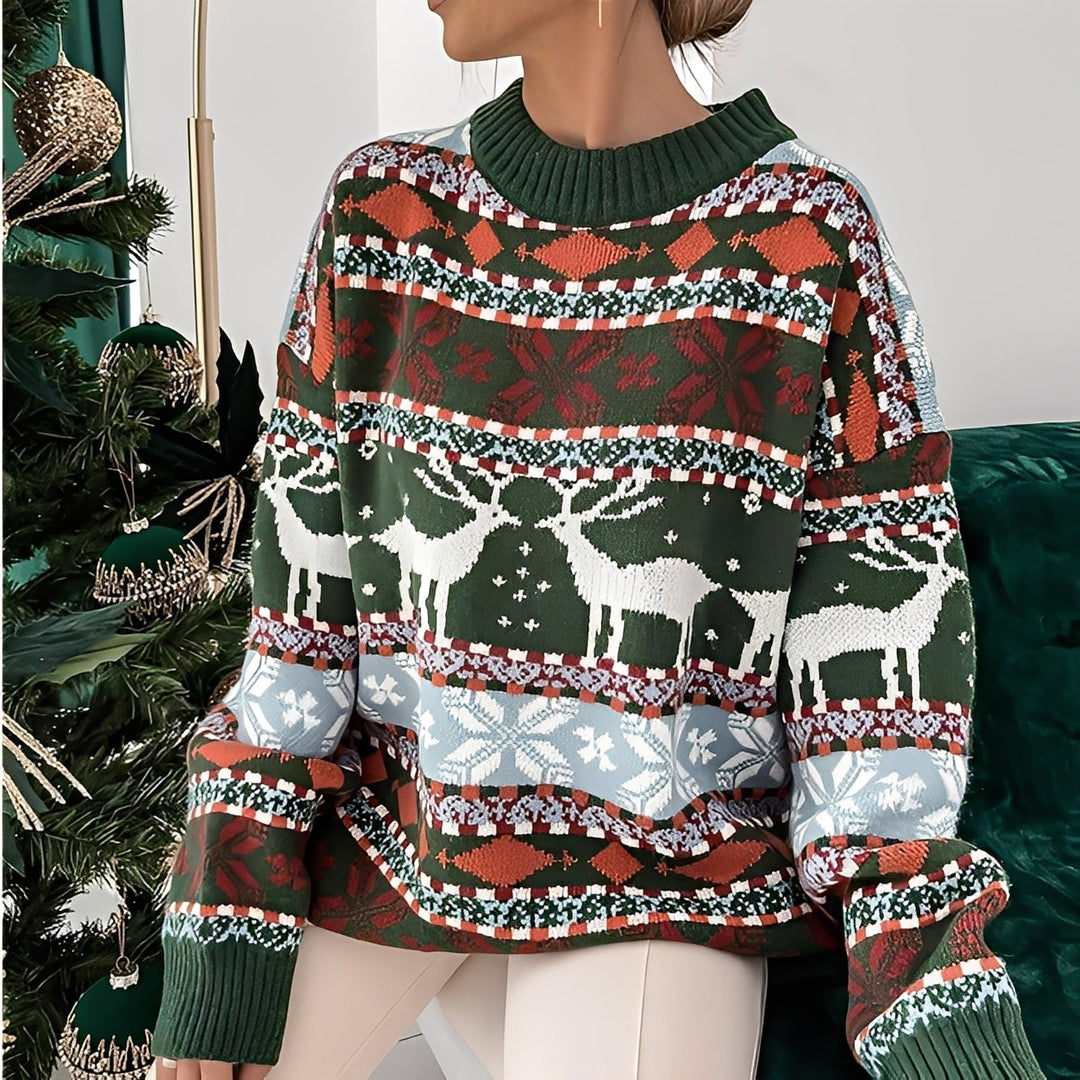 Rosemary - Eleganter, warmer Weihnachtspullover für Damen