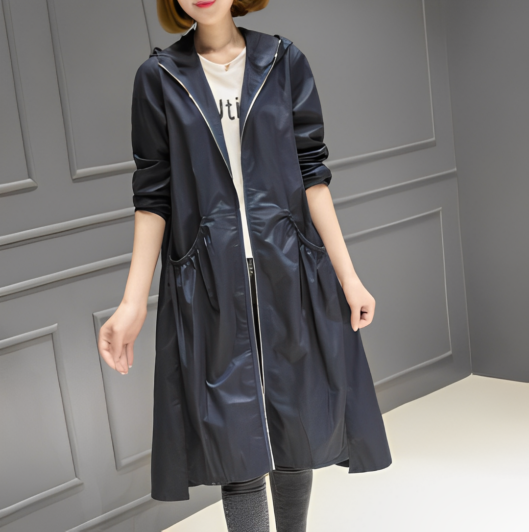 Margarette - Schicker Damen-Regenmantel mit Kapuze