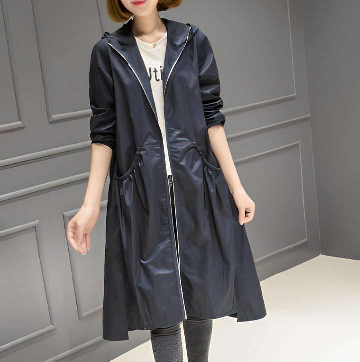 Margarette - Schicker Damen-Regenmantel mit Kapuze
