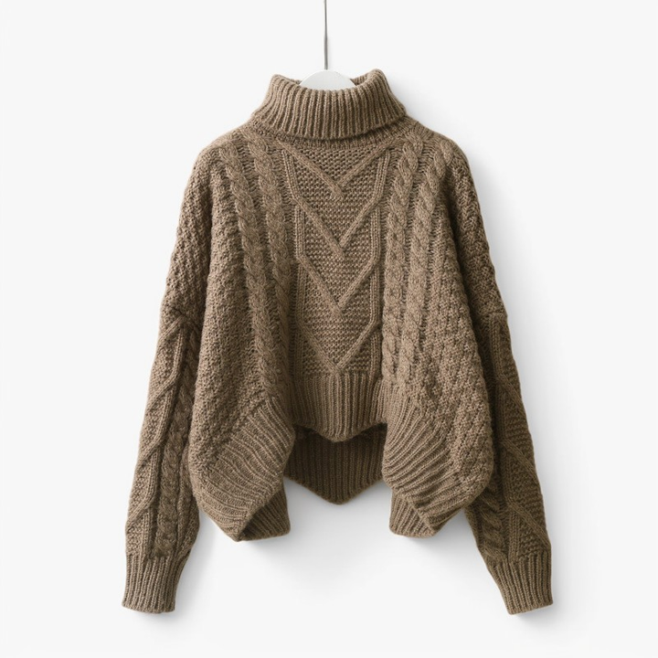 Catrina - Komfortabler, warmer Damen-Rollkragenpullover