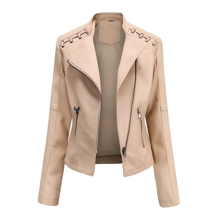 Narelle - Schicke, schmale kurze Frauenlederjacke