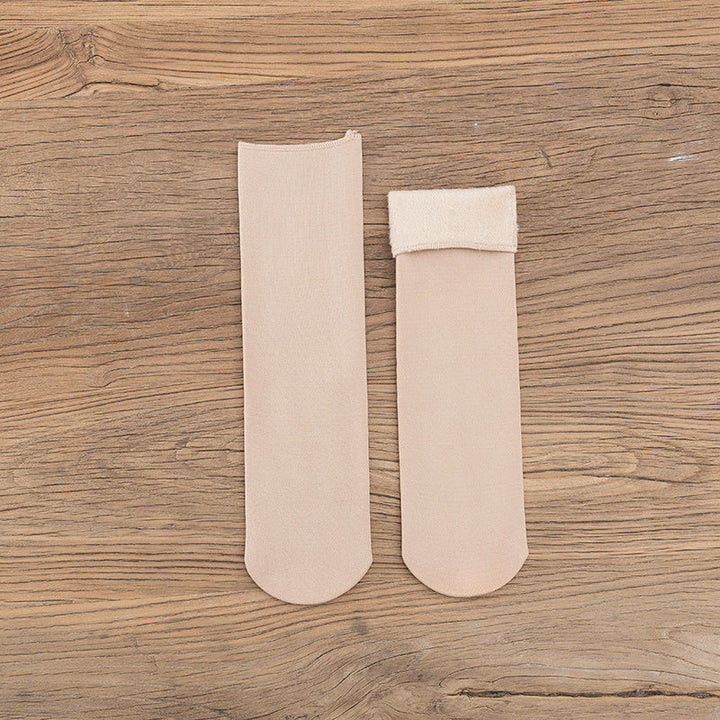 Gloria - Warme Samt-Schneesocken für Frauen
