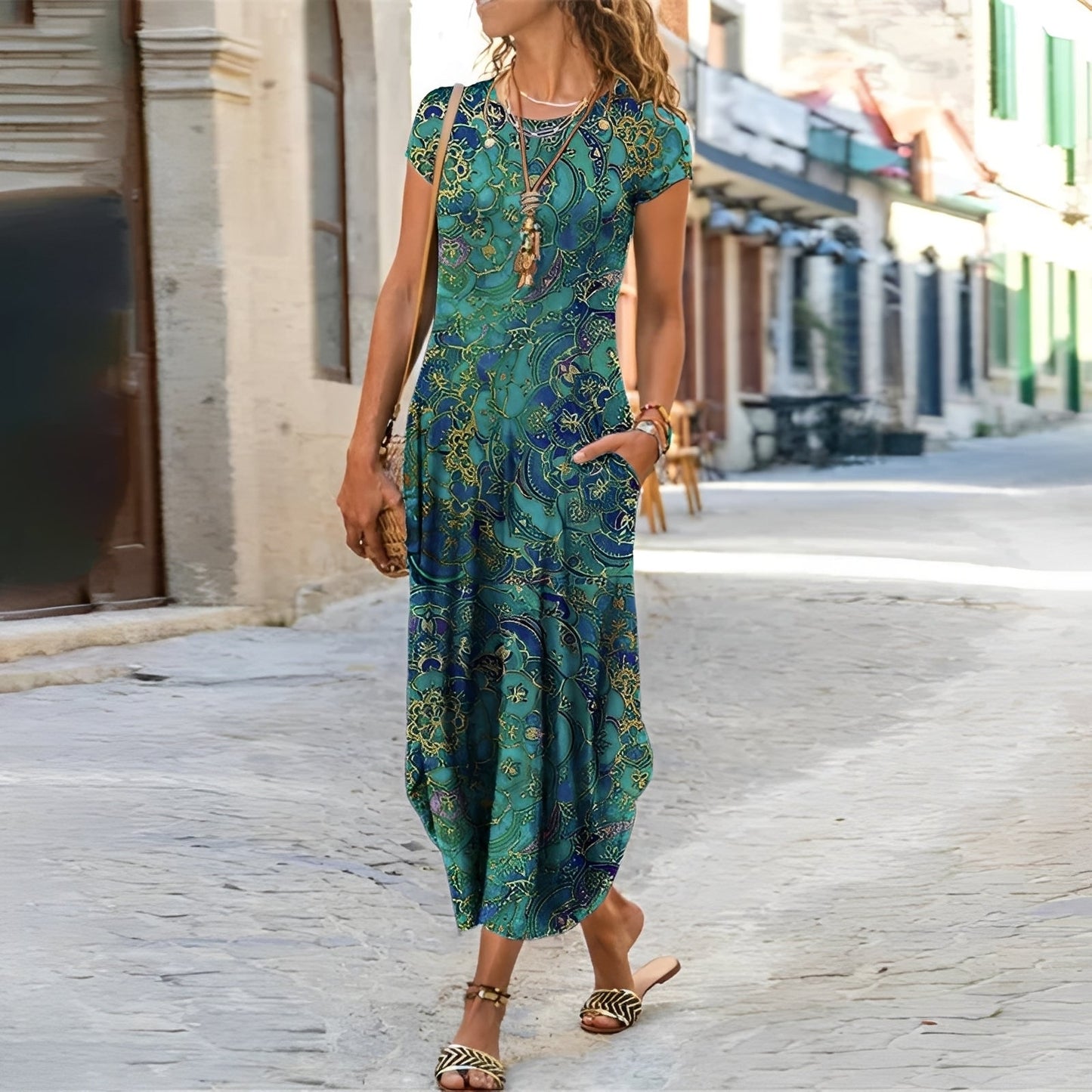 Hollie - Lässiges Kleid mit Blumenmotiv für Damen