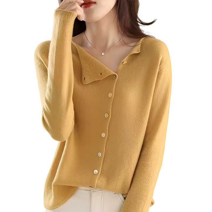 Bethanie - Bequeme lange Wolljacke