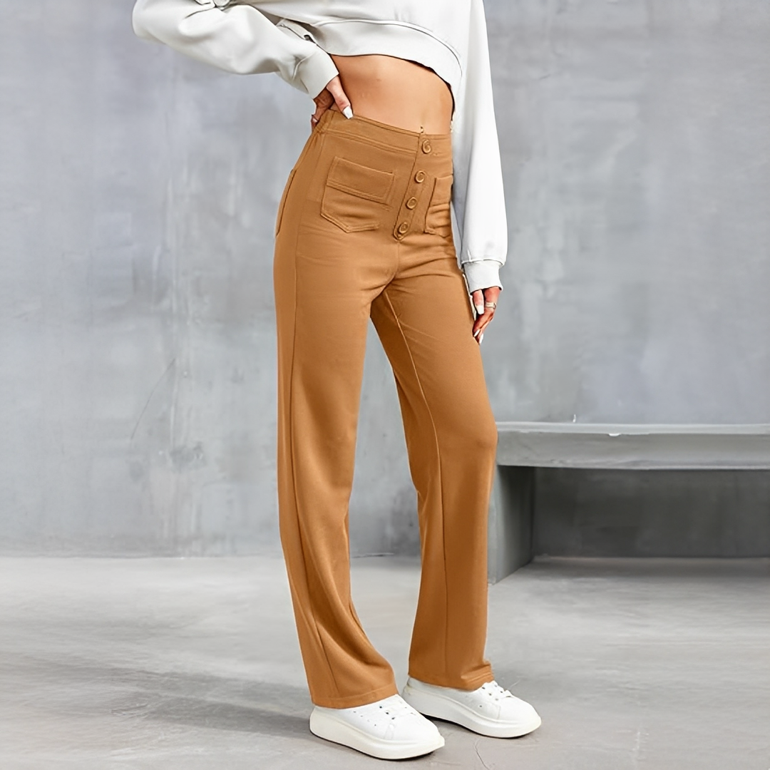 Dara - Elegante hochtaillierte Hose für Damen
