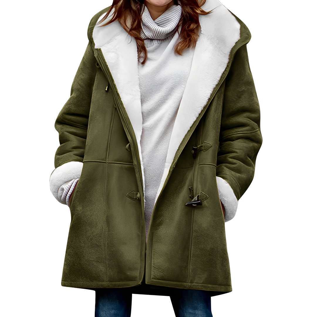 Madilyn - Freizeit-Dufflecoat mit Kapuze für Damen