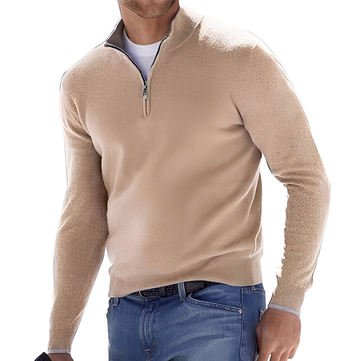 Fredric - Gemütlicher Herrenpullover mit Zipper