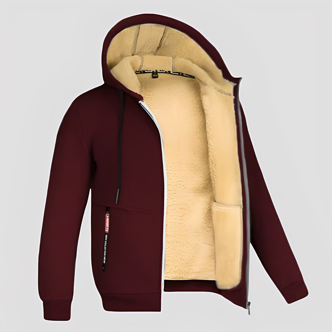 Waldo - Schlichter Herren-Hoodie mit Fleece-Futter