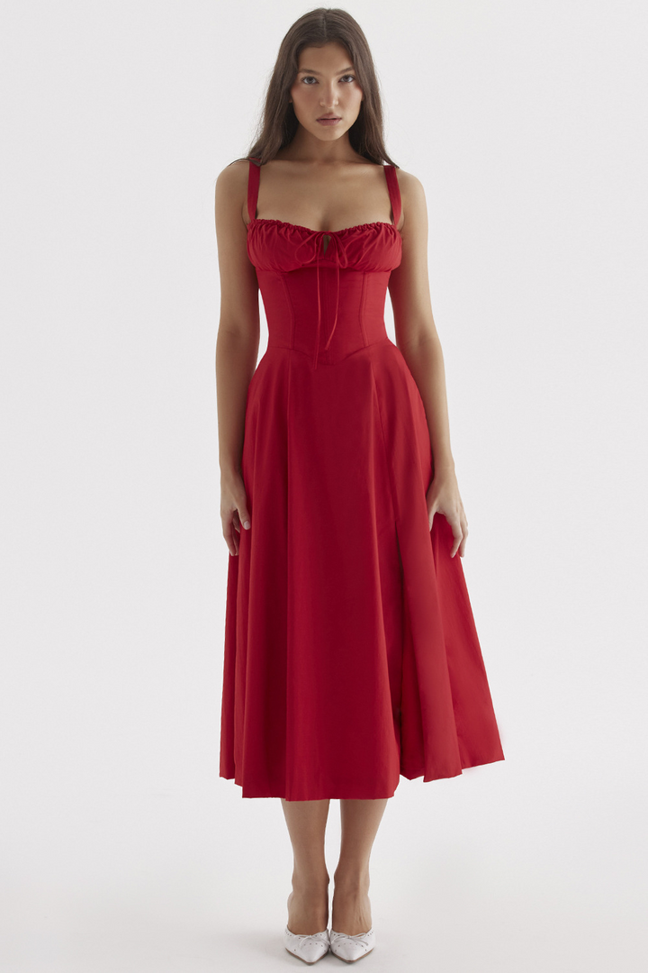 Jacqueline - Stilvolles mittellanges Korsettkleid für Damen
