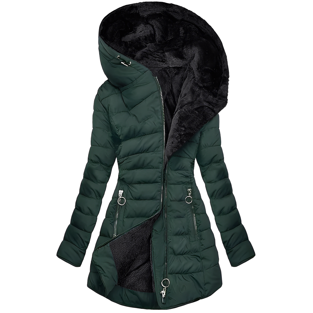 Jasmine - Moderne Damen-Winterjacke mit Kapuze