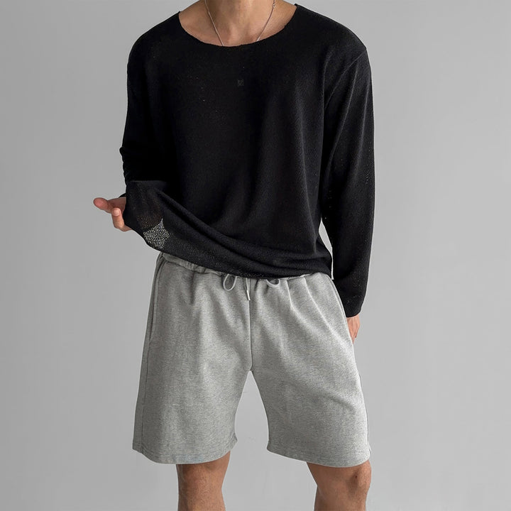 Carter - Bequemes langärmeliges Herren-Strickshirt