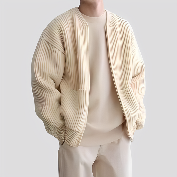 Willy - Legere Herren-Strickjacke mit Reißverschluss