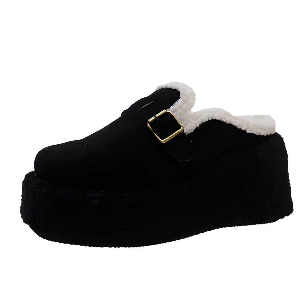 Gabriella - Bequeme Damenschuhe mit Wollfutter und Keilabsatz