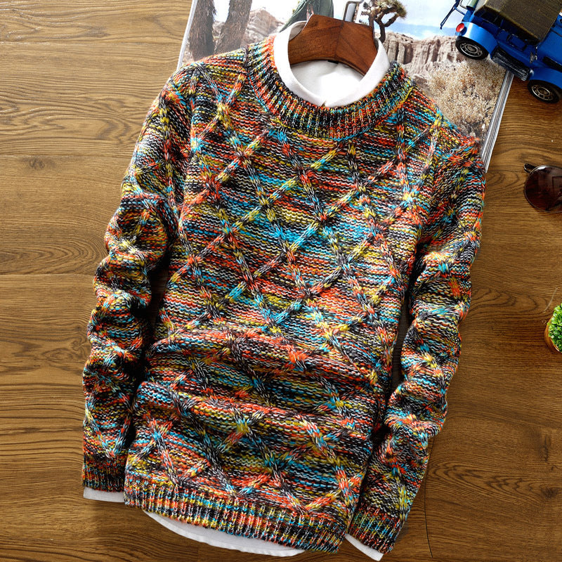 Francis - Wärmerer, bunter Winterpullover für Männer