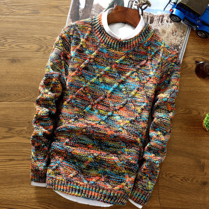 Francis - Wärmerer, bunter Winterpullover für Männer