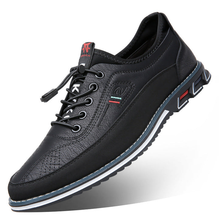 Aaron - Bequeme, rutschfeste Herrenschuhe aus Leder