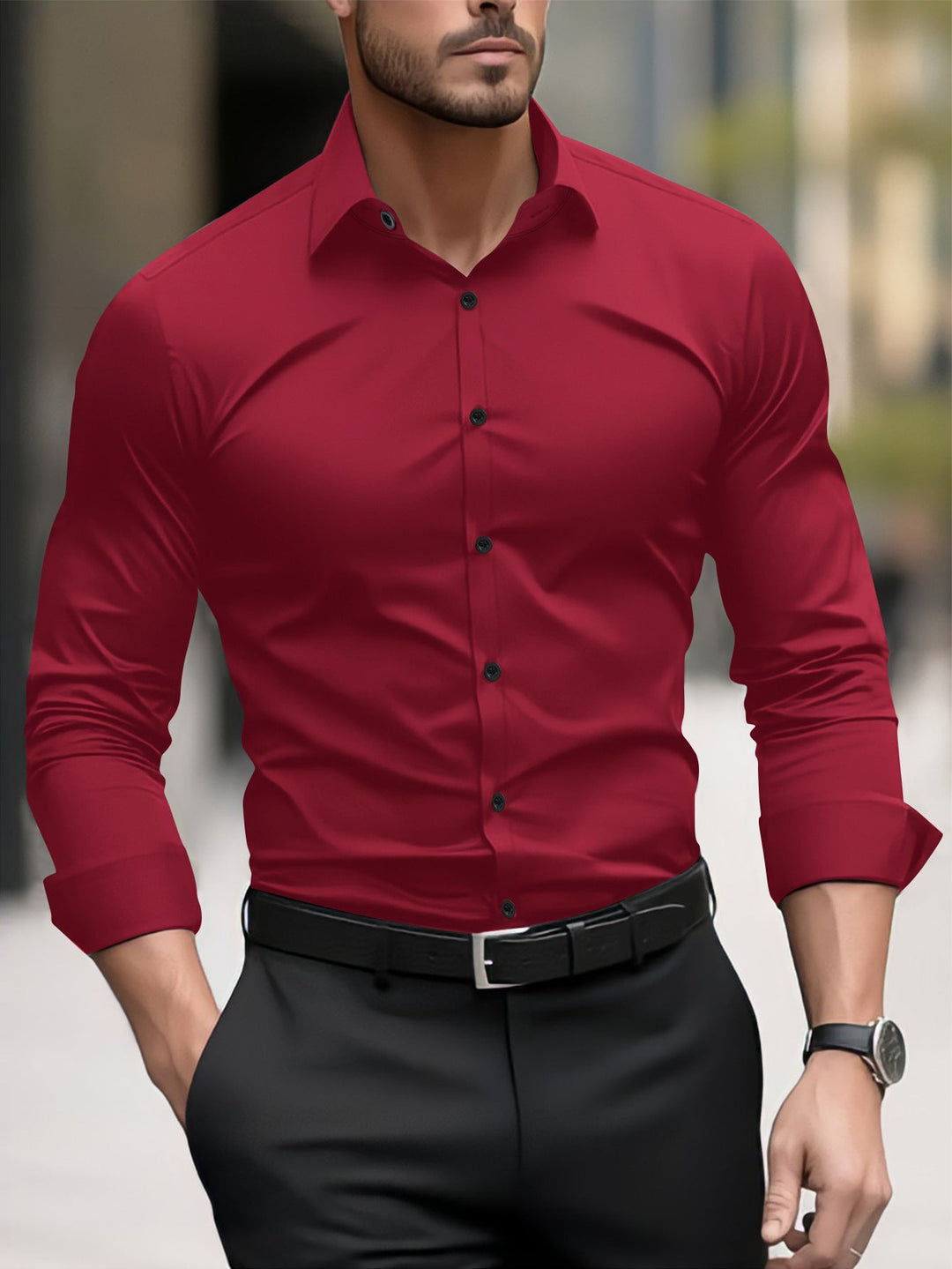 Thomas - Lässiges Herrenshirt mit Reverskragen