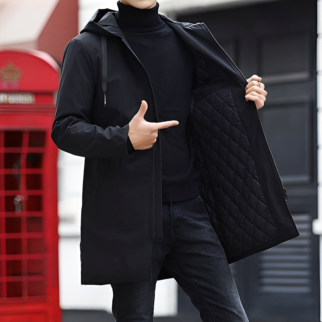 Derren - Bequeme, leichte Herrenjacke mit Kapuze